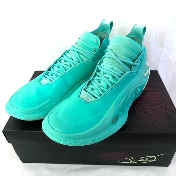 Way of Wade 11 Liberty Teal Green Blue Li-Ning BOOM (ABAU049-14) Size 9.5 main image 11